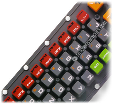 Elastomeric Keypads w/ Dual Durometer Keys