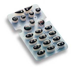 Silicone Rubber Keypads with Epoxy Keypads